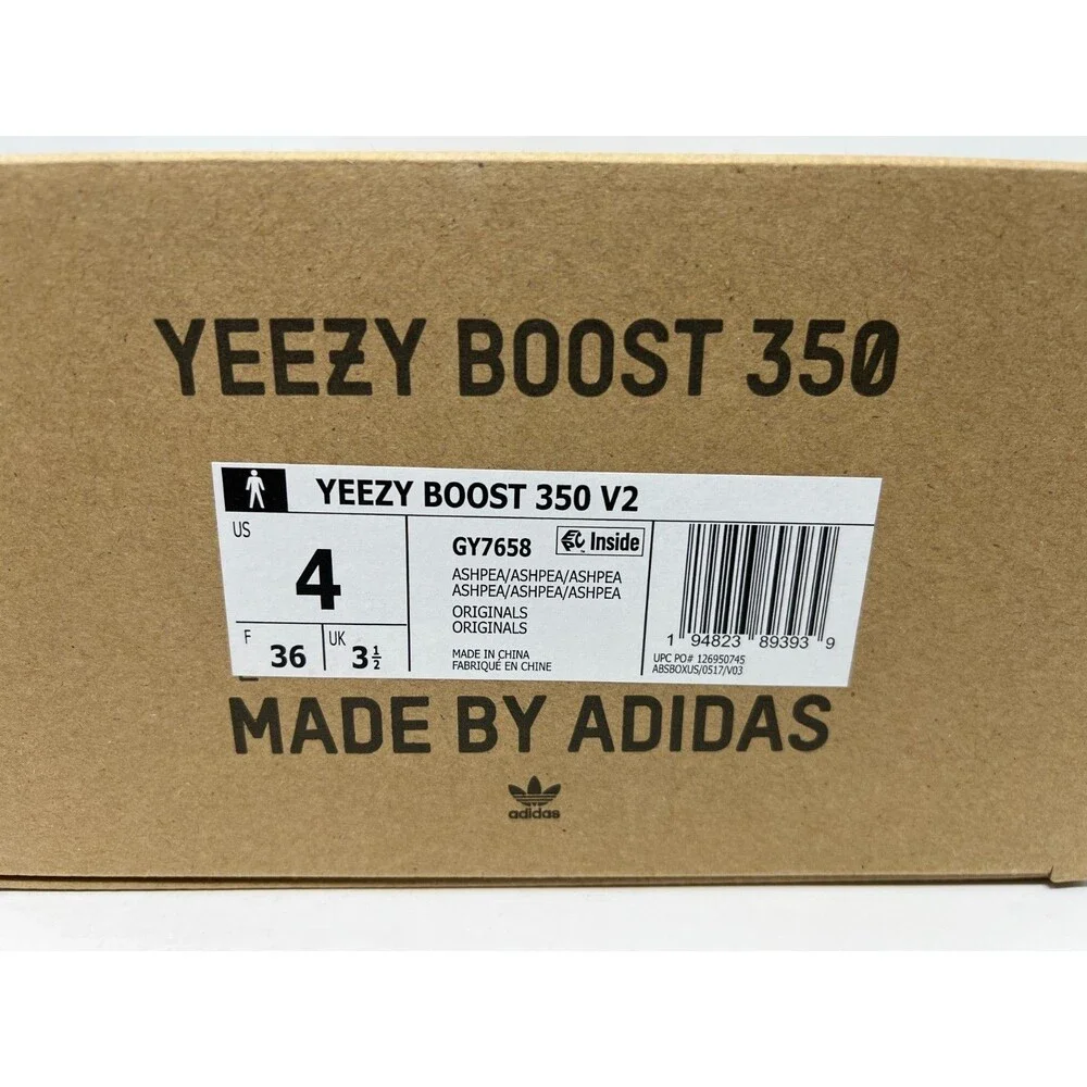 Size 4 - adidas Yeezy Boost 350 V2 Ash Pearl Kanye West Ye Shoes GY7658 - Picture 7 of 8